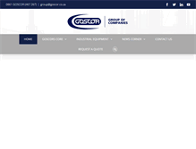 Tablet Screenshot of goscor.co.za